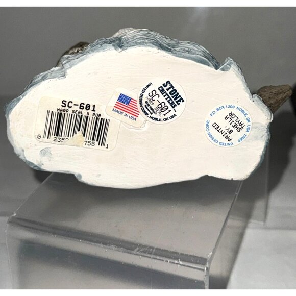 Stone Critters SC-601 Harp Seal & Pup Figurine - Picture 6 of 6